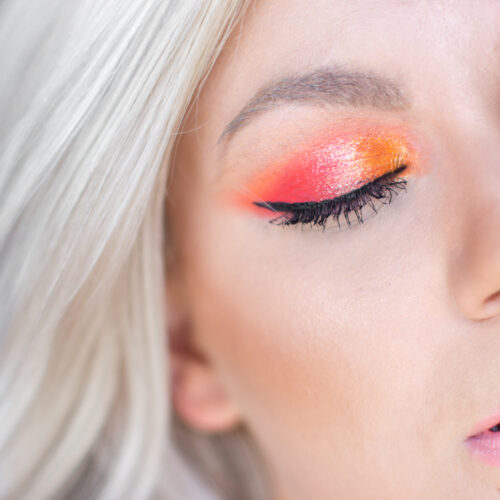 huda paletka neon orange líčení